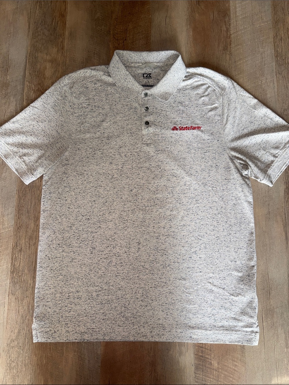 Cutter & Buck Men's Large State Farm Heather Gray Polo